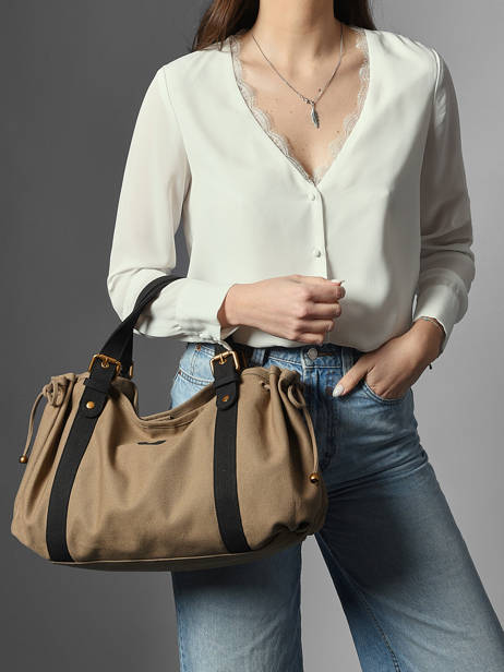 Sac Porté épaule Canvas Coton Gerard darel Vert canvas Z450 vue secondaire 1