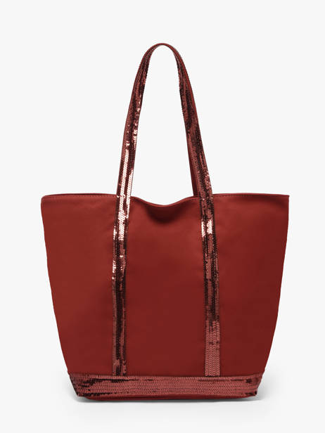 Satchel Cabas Cotton Vanessa bruno Red cabas 1V40378 other view 3
