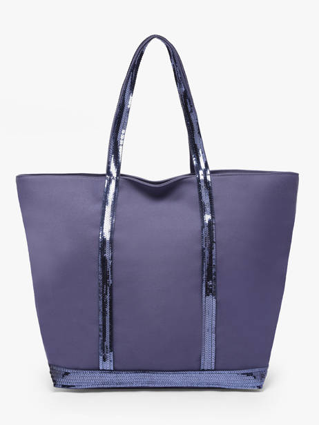Large Zipped Shoulder Bag Le Cabas Sequins Vanessa bruno Violet cabas 1V40409 other view 4