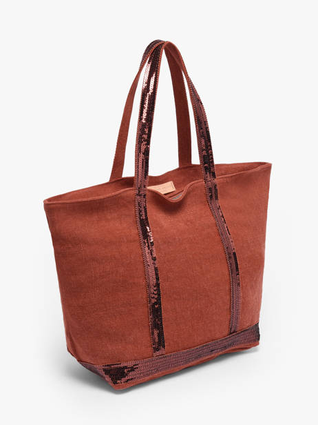 Cabas Cabas Lin Vanessa bruno Rouge cabas lin 31V40378 vue secondaire 1