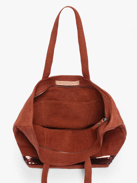 Cabas Cabas Lin Vanessa bruno Rouge cabas lin 31V40378 vue secondaire 2