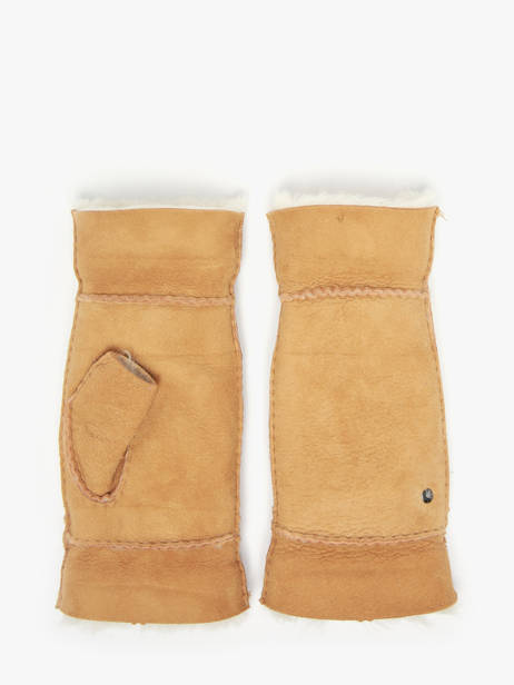 Gloves Isotoner Brown women gloves 68663 other view 2