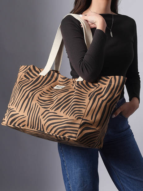 Shoulder Bag Tigre Cotton Hindbag Brown tigre TI other view 1