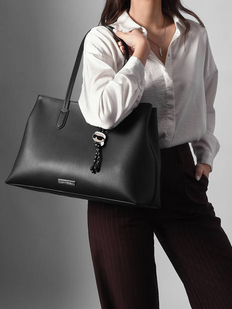 Sac Porté épaule K Ikon Polyester Karl lagerfeld Noir k ikon B1W30001 vue secondaire 1