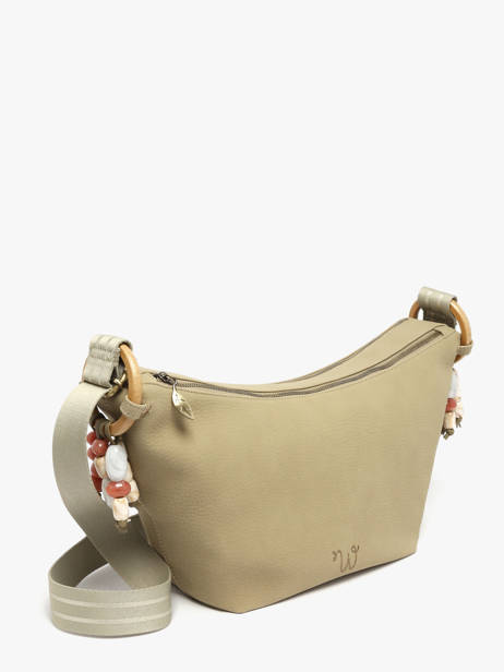 Sac Bandoulière Camomille Pearl Woomen Vert camomille pearl WCAE03 vue secondaire 2