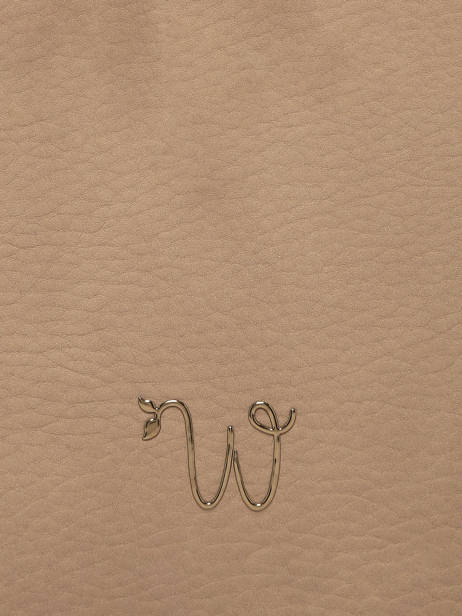 Shoulder Bag Woomen Beige camomille pearl WCAE07 other view 5