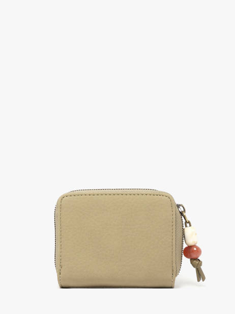 Camomille Pearl Compact Wallet Woomen Green camomille pearl WCAE95 other view 3