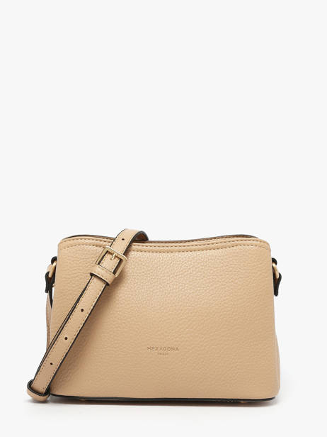 Shoulder Bag Zora Hexagona Beige zora 8620232
