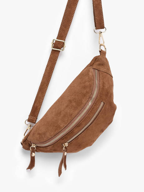 Belt Bag Leather Milano Brown velvet VE24119O other view 2