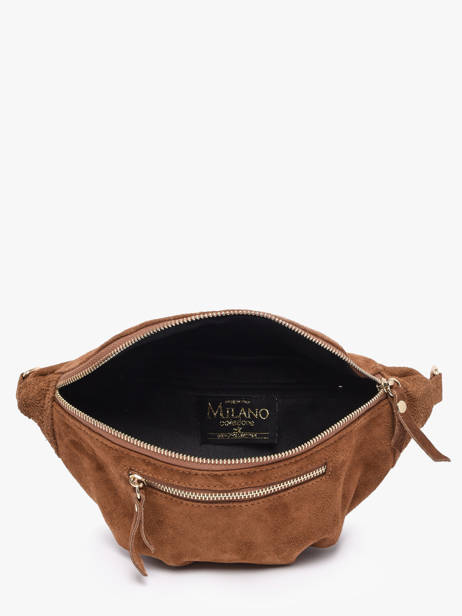 Belt Bag Leather Milano Brown velvet VE24119O other view 3