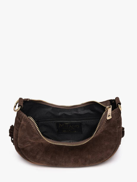 Sac Porté épaule Velvet Cuir Milano Marron velvet VE25064O vue secondaire 3