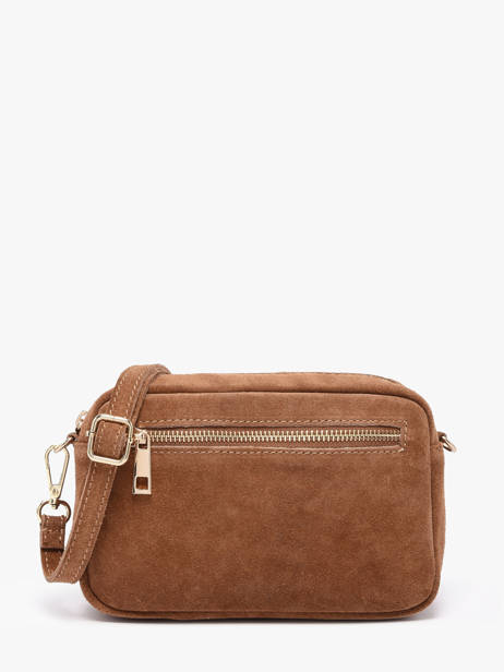 Shoulder Bag Velvet Leather Milano Brown velvet VE25115
