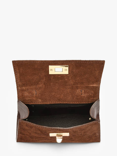Shoulder Bag Velvet Caviar Leather Milano Brown velvet caviar VC25116 other view 3
