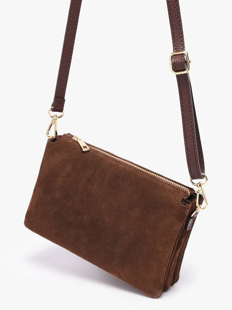 Shoulder Bag Velvet Caviar Milano Brown velvet caviar VC24117 other view 2