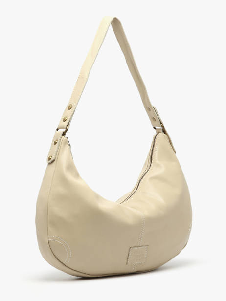 Shoulder Bag Seam Leather Basilic pepper Beige seam BSEA04 other view 1