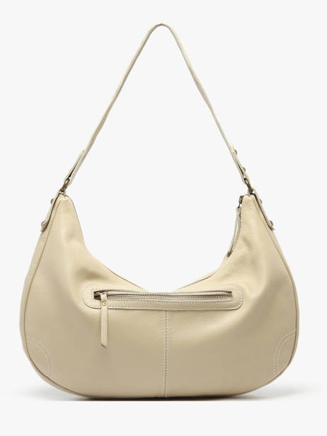 Shoulder Bag Seam Leather Basilic pepper Beige seam BSEA04 other view 3