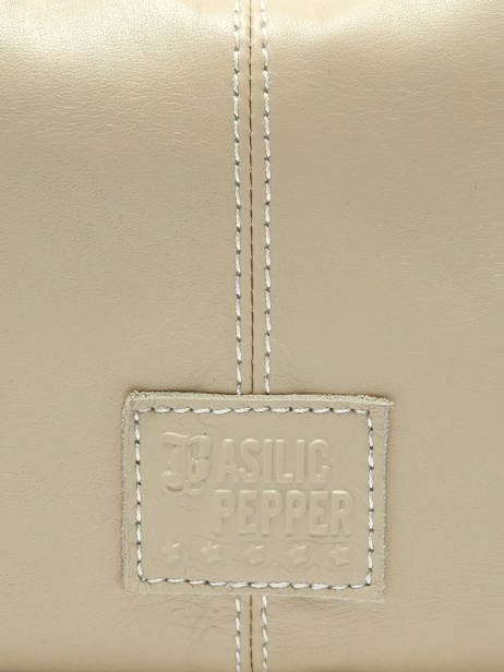 Shoulder Bag Seam Leather Basilic pepper Beige seam BSEA04 other view 4