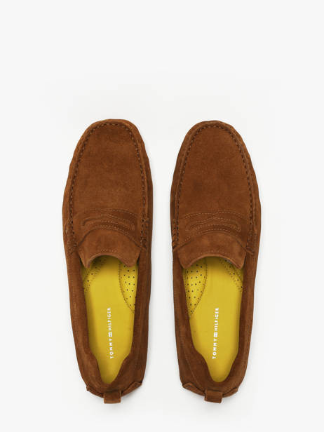 Mocassins En Cuir Tommy hilfiger men 5789GVQ vue secondaire 3