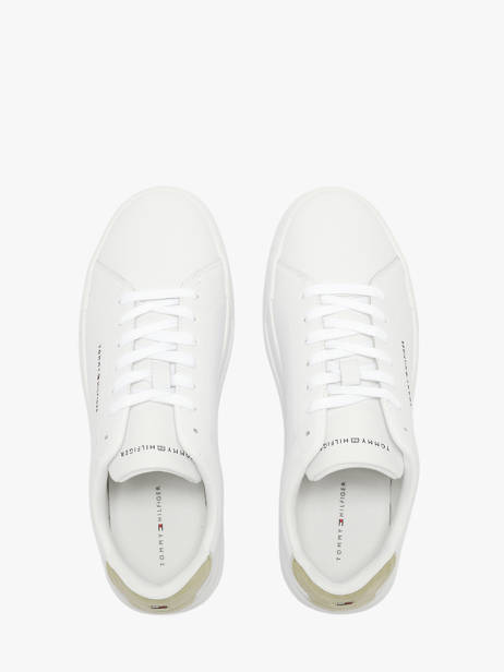 Sneakers In Leather Tommy hilfiger White men 536702X other view 3