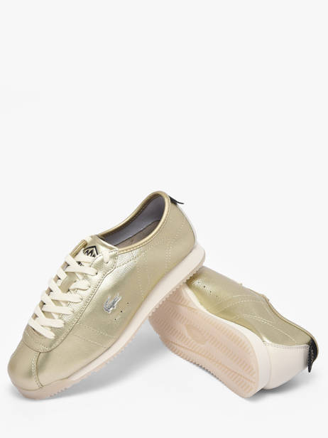 Sneakers In Leather Lacoste Gold women 1SFA0137 other view 2