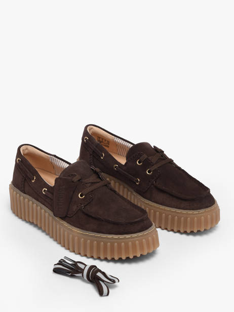 Platform Boat Shoes In Leather Clarks Brown women 26186647 other view 1
