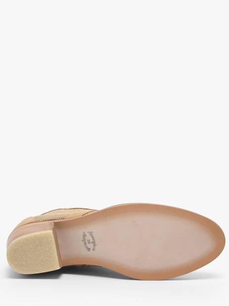 Heeled Boots In Leather Alpe Beige women 54311108 other view 4