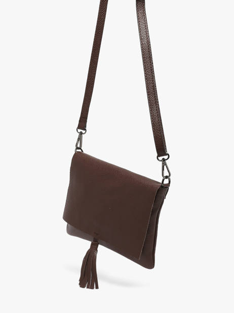 Sac Bandoulière Caviar Cuir Milano Marron caviar CA22112 vue secondaire 2