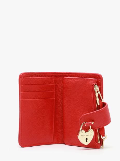 Leather Valentine Fusion Wallet Paul marius Red fusion VALENFUS other view 1