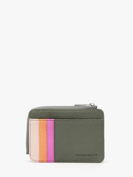 Card Holder Mandala Leather Nathan baume Green mandala M other view 2