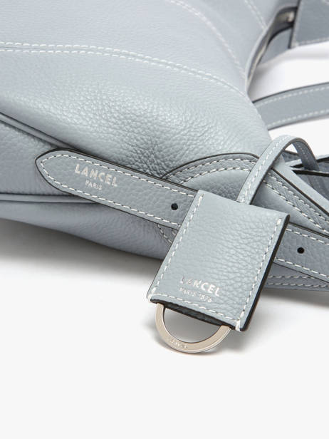 Medium Leather Victoire Hobo Bag Lancel Blue victoire A13993 other view 2