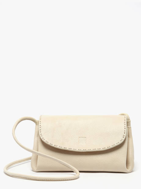 Shoulder Bag Leather Leather Biba Beige leather ISE1L