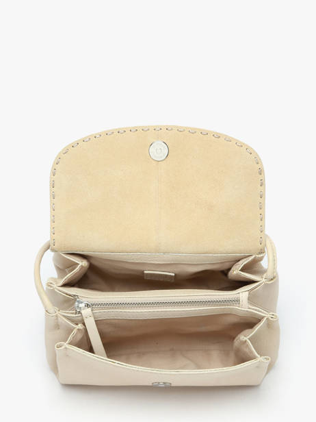 Shoulder Bag Leather Leather Biba Beige leather ISE1L other view 3