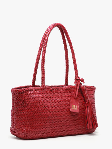 Shoulder Bag Heritage Leather Biba Red heritage PER10L other view 2