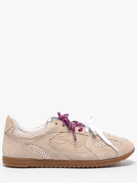 Sneakers In Leather Semerdjian Beige women BILLI244