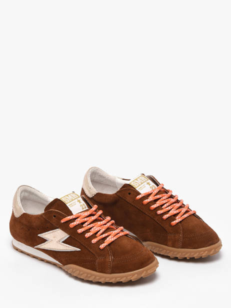 Sneakers In Leather Semerdjian Brown women MARYD282 other view 1