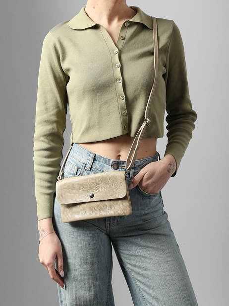 Sac Bandoulière Caviar Cuir Milano Beige caviar CA23067 vue secondaire 1