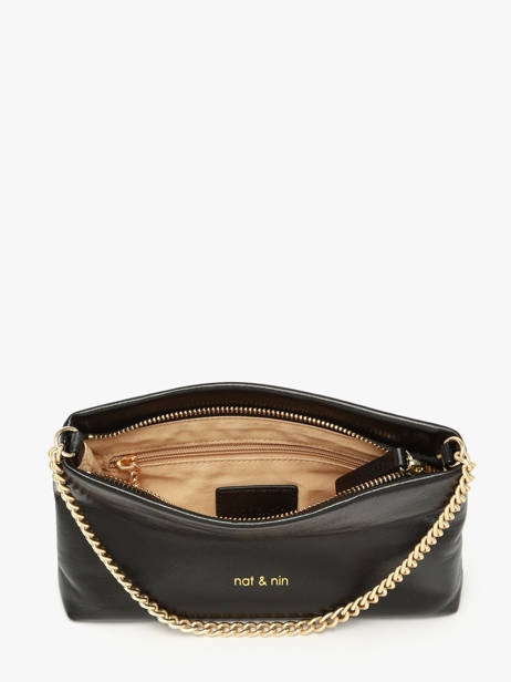 Shoulder Bag Vintage Leather Nat et nin Black vintage MOLLY other view 2