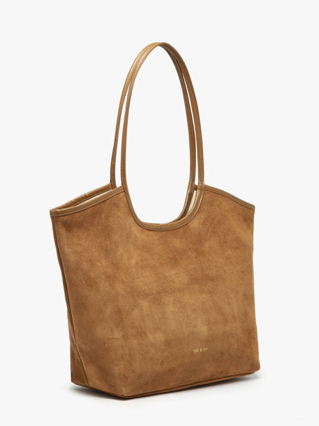 Suede Leather Milan Shoulder Bag Nat et nin Brown vintage MILAN other view 1