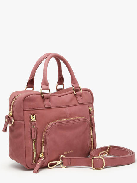 Leather Baby Macy Crossbody Bag Nat et nin Pink vintage BABYMACY other view 1