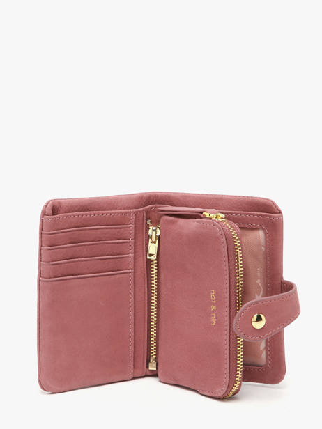 Wallet Leather Nat et nin Pink vintage JOYCE other view 1