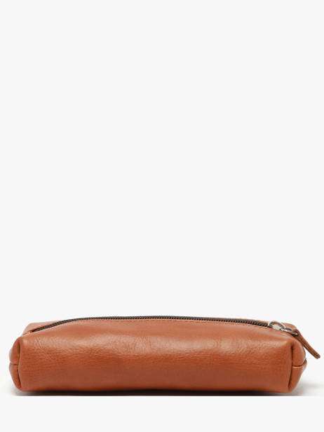 Pencil Case Paul marius Brown vintage PLUMIER other view 2