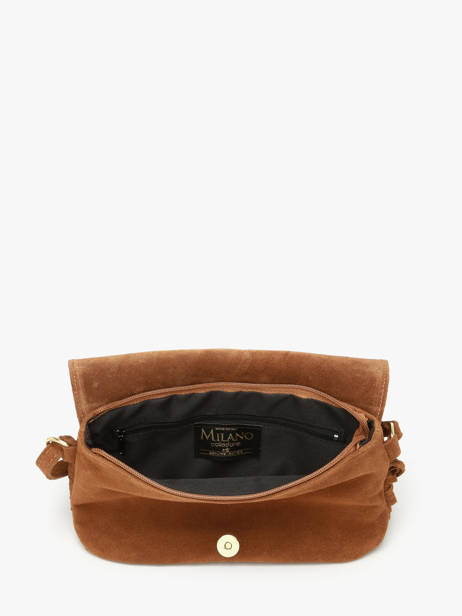 Sac Bandoulière Velvet Milano Marron velvet VE24115O vue secondaire 2