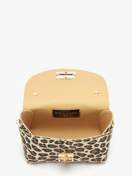 Sac Bandoulière Velvet Leopardo Milano Beige velvet leopardo VL24117 vue secondaire 2