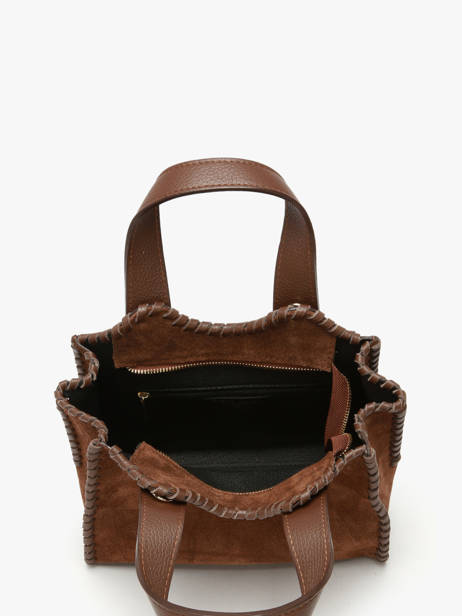 Sac Porté Main Velvet Caviar Milano Marron velvet caviar VC25111 vue secondaire 2