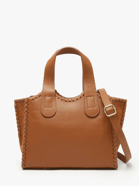 Satchel Velvet Caviar Milano Brown velvet caviar VC25111 other view 4
