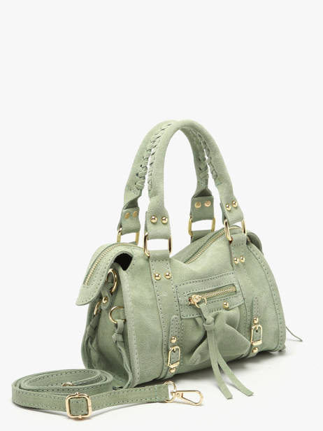 Crossbody Bag Velvet Leather Milano Green velvet VE24092O other view 1