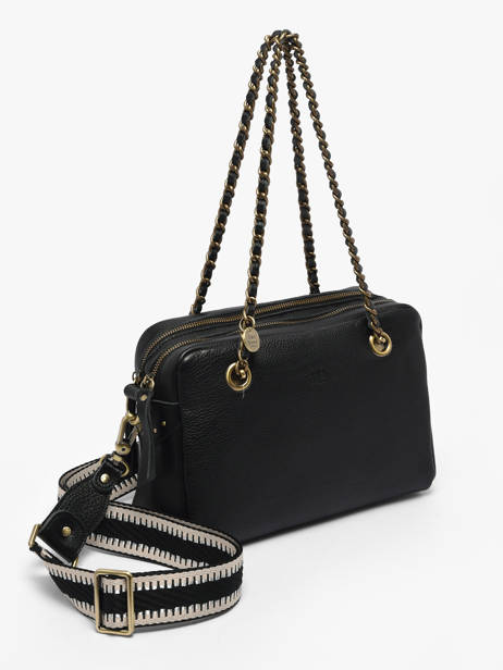 Shoulder Bag Vintage Leather Mila louise Black vintage 3889C1 other view 2