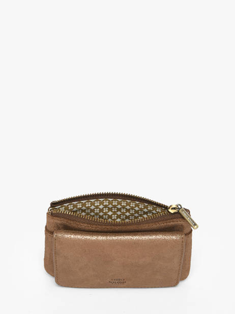 Coin Purse Vintage Leather Mila louise Brown vintage 3853X other view 2