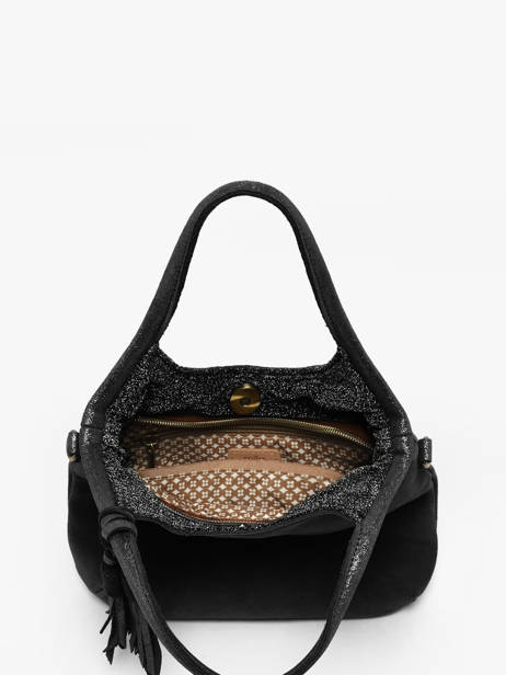 Sac Bandoulière Vintage Cuir Mila louise Noir vintage 23059V vue secondaire 2