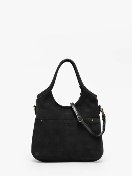 Sac Bandoulière Vintage Cuir Mila louise Noir vintage 23059V vue secondaire 3